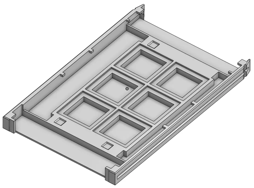 HD arena with six square wells